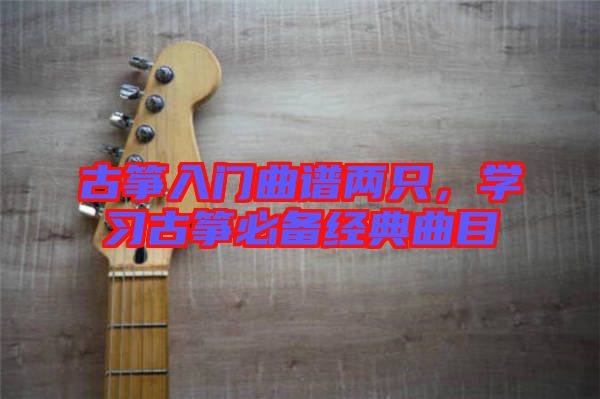 古箏入門曲譜兩只，學習古箏必備經典曲目