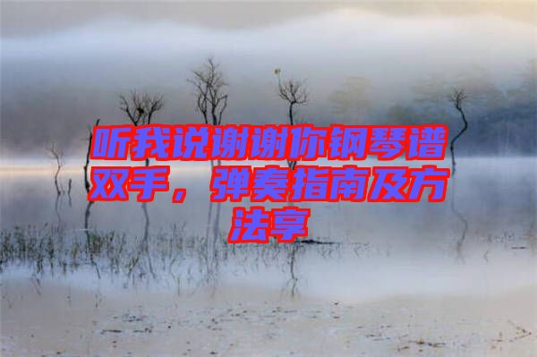 聽我說謝謝你鋼琴譜雙手,彈奏指南及方法享