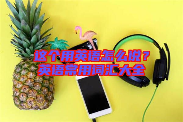 這個(gè)用英語怎么說?英語常用詞匯大全