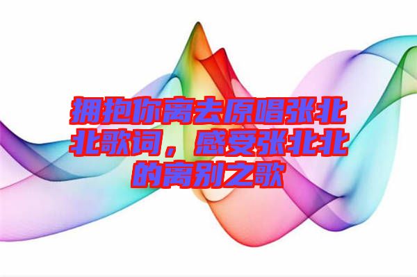 擁抱你離去原唱張北北歌詞,感受張北北的離別之歌