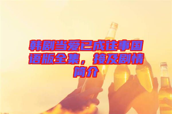 韓劇當(dāng)愛已成往事國語版全集,接及劇情簡介