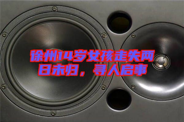 徐州14歲女孩走失兩日未歸,尋人啟事