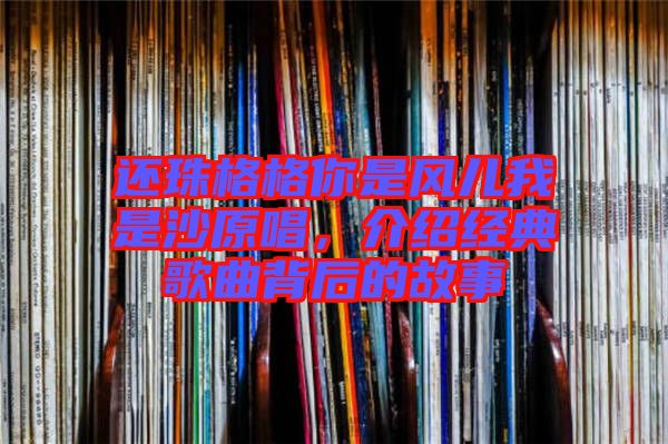 還珠格格你是風(fēng)兒我是沙原唱,介紹經(jīng)典歌曲背后的故事