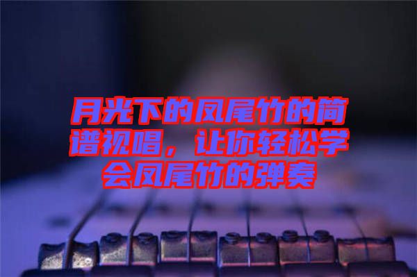 月光下的鳳尾竹的簡譜視唱，讓你輕松學會鳳尾竹的彈奏