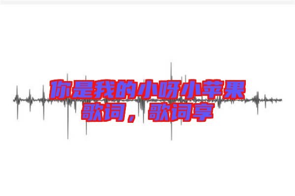 你是我的小呀小蘋果歌詞，歌詞享