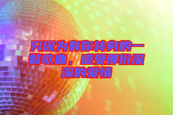 只因為有你轉(zhuǎn)身的一瞥歌曲，感受那份深深的愛情