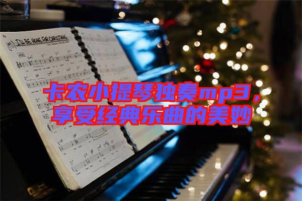 卡農(nóng)小提琴獨(dú)奏mp3,享受經(jīng)典樂曲的美妙