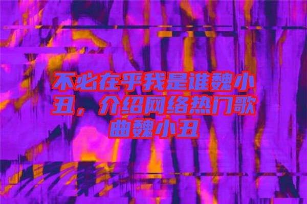不必在乎我是誰魏小丑，介紹網絡熱門歌曲魏小丑