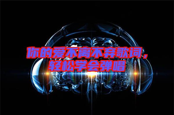你的愛不離不棄歌詞,輕松學(xué)會彈唱