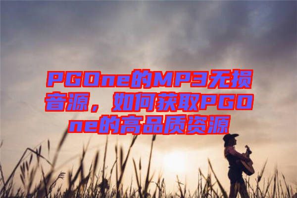 PGOne的MP3無損音源，如何獲取PGOne的高品質資源