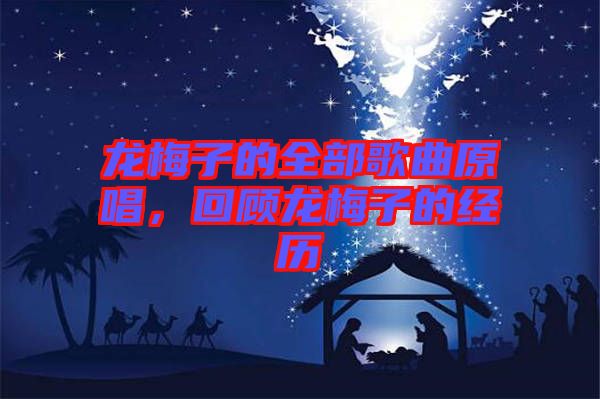 龍梅子的全部歌曲原唱，回顧龍梅子的經歷