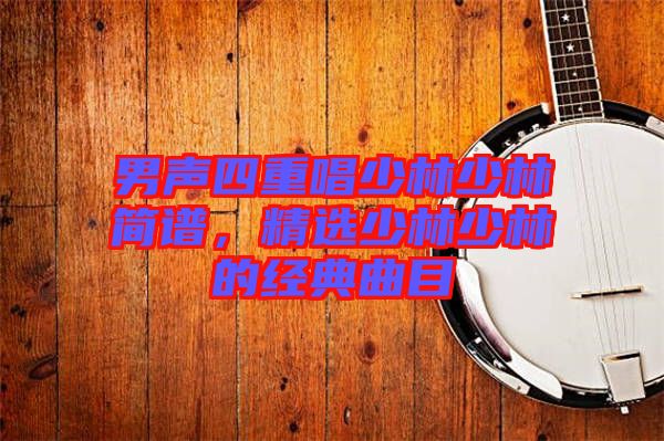男聲四重唱少林少林簡譜,精選少林少林的經(jīng)典曲目