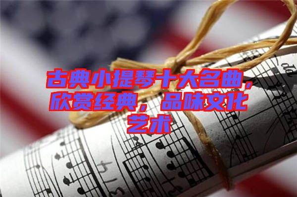 古典小提琴十大名曲，欣賞經(jīng)典，品味文化藝術(shù)
