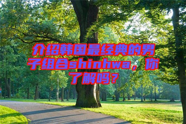 介紹韓國最經(jīng)典的男子組合shinhwa，你了解嗎？