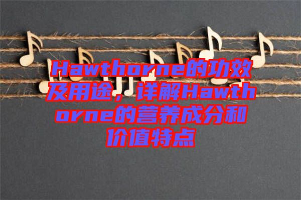 Hawthorne的功效及用途,詳解Hawthorne的營養(yǎng)成分和價值特點(diǎn)