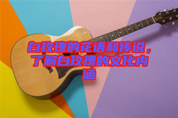 白玫瑰的花語和傳說,了解白玫瑰的文化內(nèi)涵