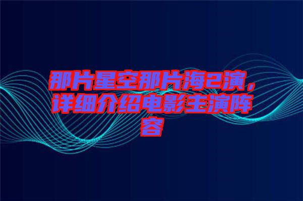 那片星空那片海2演,詳細(xì)介紹電影主演陣容