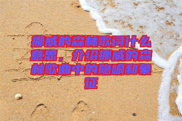 挪威的森林歌詞什么意思，介紹挪威的森林歌曲中的隱喻和象征