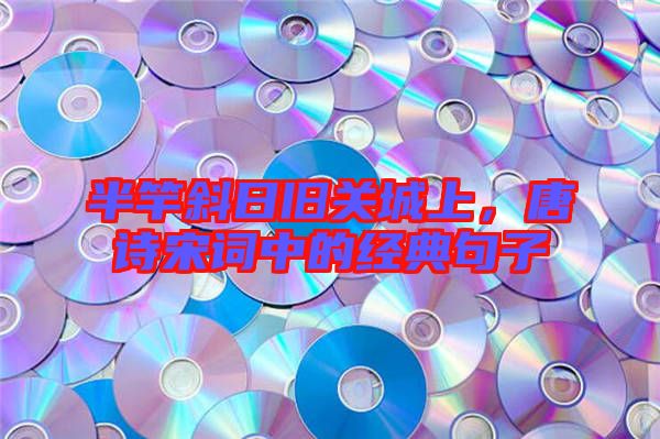 半竿斜日舊關城上，唐詩宋詞中的經典句子