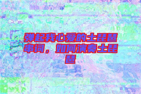 彈起我心愛的土琵琶串詞，如何演奏土琵琶