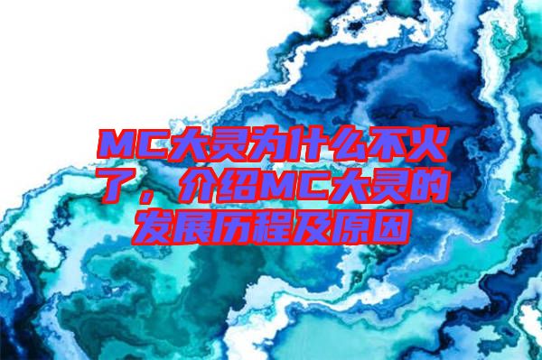 MC大靈為什么不火了,介紹MC大靈的發展歷程及原因