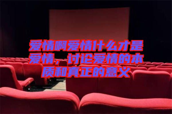 愛情啊愛情什么才是愛情，討論愛情的本質和真正的意義