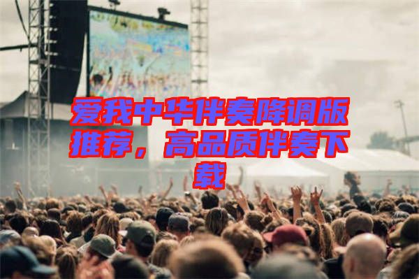愛我中華伴奏降調版推薦，高品質伴奏下載