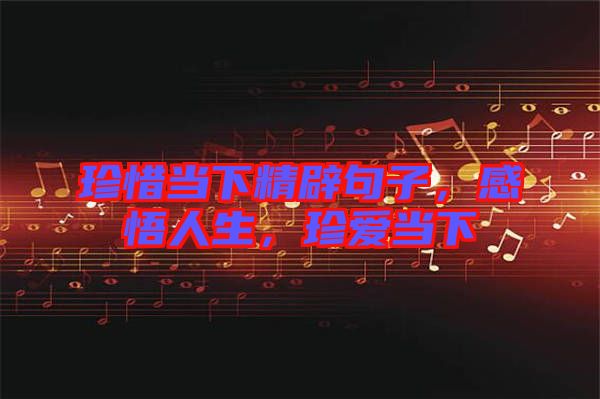 珍惜當(dāng)下精辟句子,感悟人生,珍愛當(dāng)下