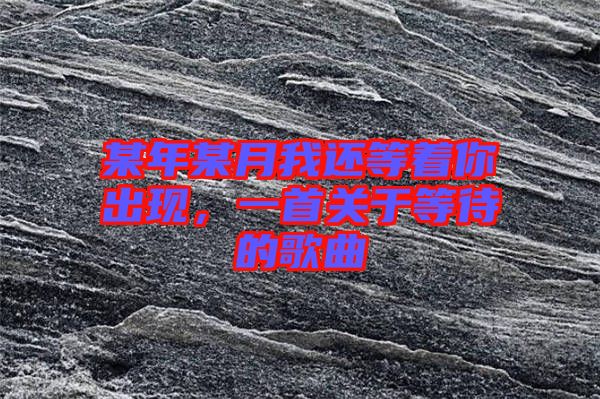 某年某月我還等著你出現，一首關于等待的歌曲