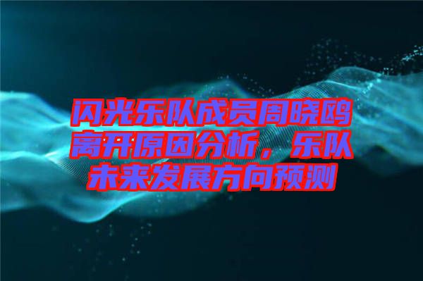 閃光樂隊(duì)成員周曉鷗離開原因分析,樂隊(duì)未來發(fā)展方向預(yù)測(cè)