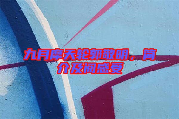 九月摩天輪郭敬明，簡(jiǎn)介及閱感受