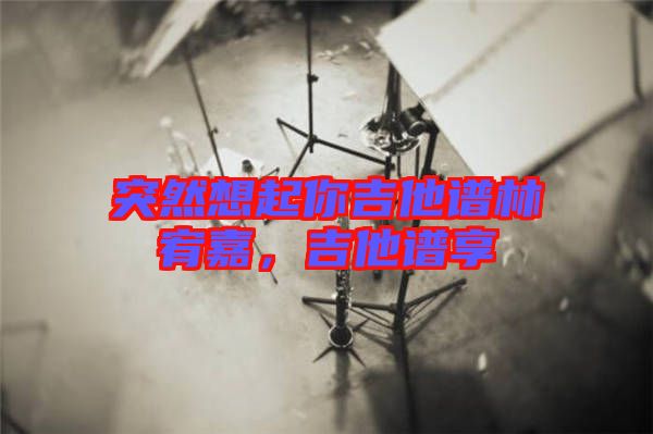 突然想起你吉他譜林宥嘉,吉他譜享