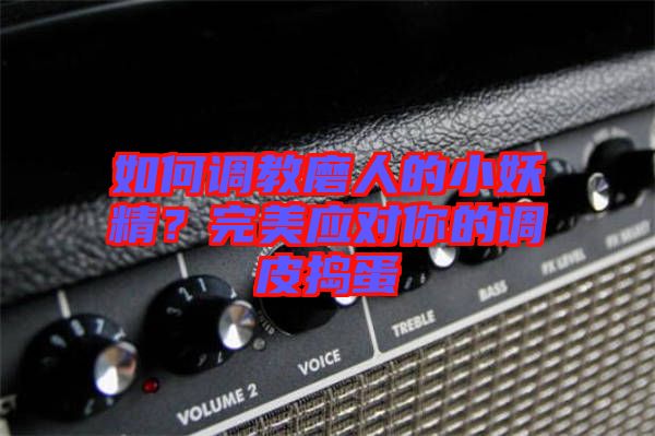如何調教磨人的小妖精？完美應對你的調皮搗蛋