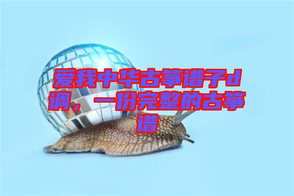 愛(ài)我中華古箏譜子d調(diào)，一份完整的古箏譜