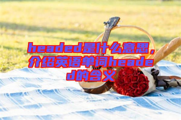 headed是什么意思，介紹英語單詞headed的含義