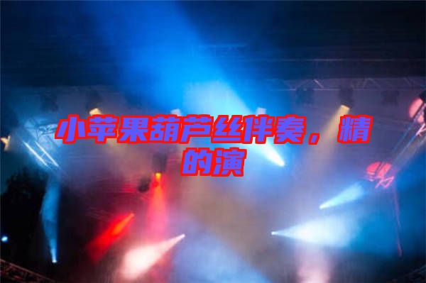 小蘋果葫蘆絲伴奏，精的演