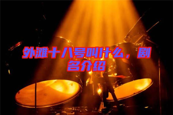 外灘十八號叫什么,劇名介紹