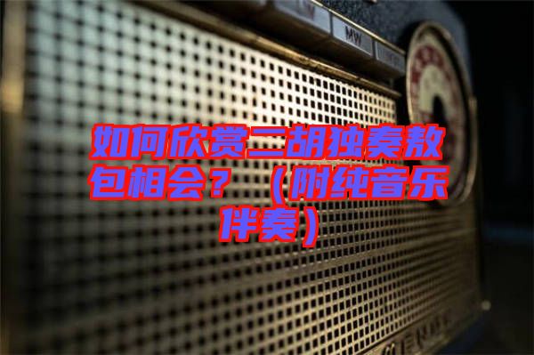 如何欣賞二胡獨(dú)奏敖包相會(huì)?(附純音樂(lè)伴奏)