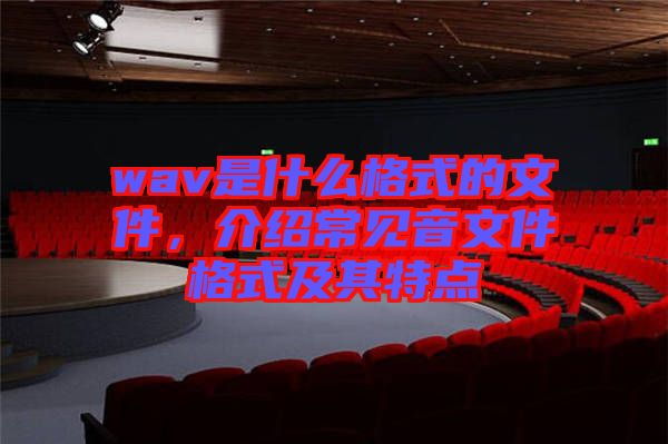 wav是什么格式的文件,介紹常見音文件格式及其特點