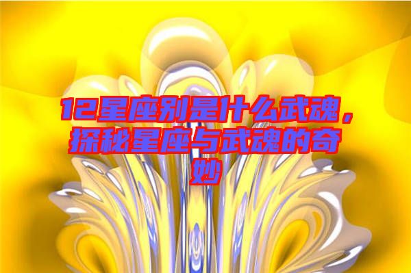 12星座別是什么武魂，探秘星座與武魂的奇妙