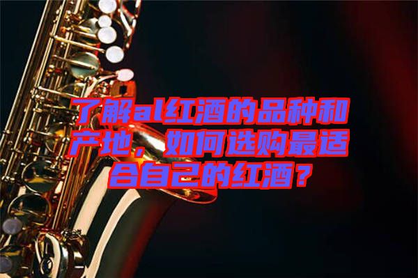 了解al紅酒的品種和產地，如何選購最適合自己的紅酒？