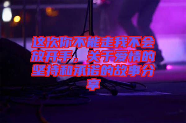 這次你不能走我不會放開手，關于愛情的堅持和承諾的故事分享