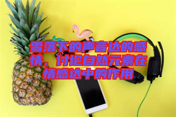 雪落下的聲音達(dá)的感情，討論自然元素在情感達(dá)中的作用