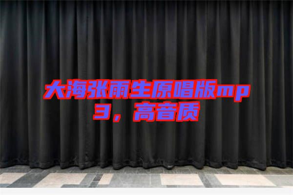 大海張雨生原唱版mp3,高音質(zhì)